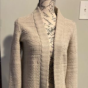 Style &Co tan sweater coat-SZ Sm- good condition-two pockets in front.